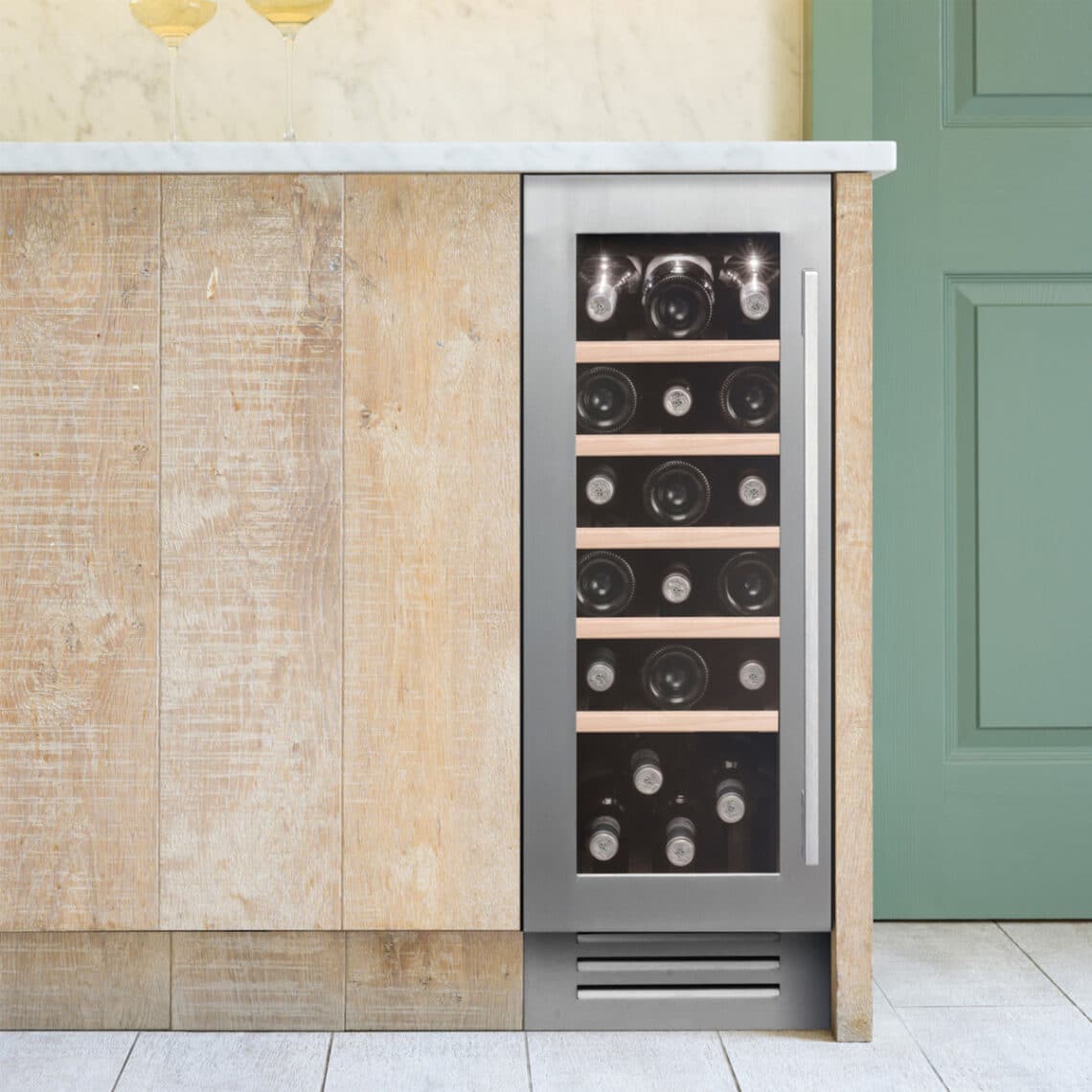Caple Classic Under Counter Wine Cooler, 30CM Crosscraft