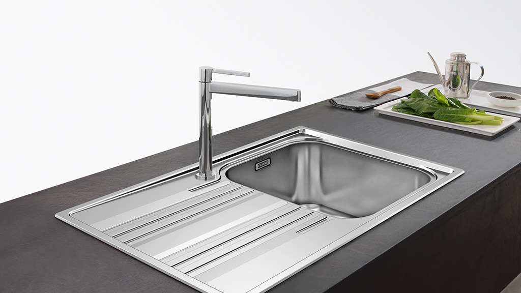 Franke 1 Bowl Drainer Smart Line Stainless Steel Sinks Inset Versatility