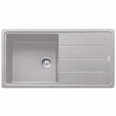 Franke-Boston-BFG-611-97-Aluminium-1-Bowl-Drainer-Coloured-Sinks-114.0276.118