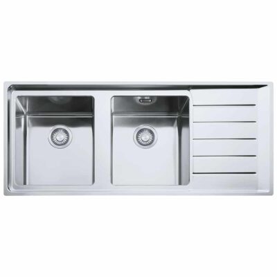 Franke-Neptune-Plus-NPX-621-2B-1D-RHD-2-Bowl-Drainer-Stainless-Steel-Sinks-101.0068.377