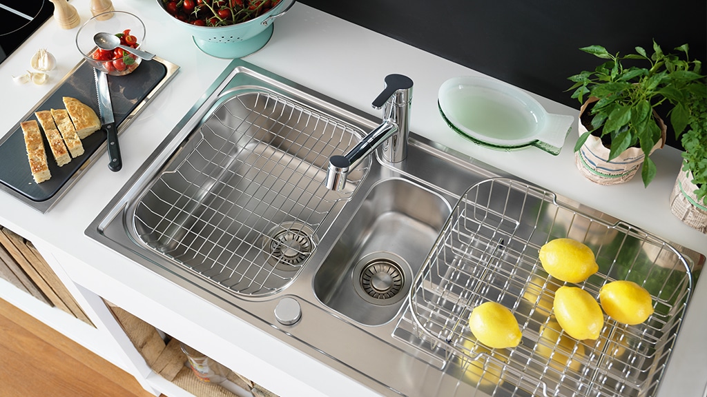 Franke Smart Line Double Bowl Drainer Stainless Steel Sink Inset Versatility