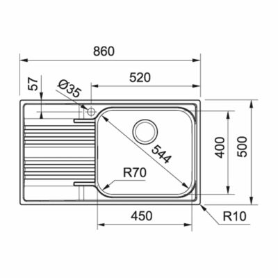 Franke-Smart-SRX-611-86-LB-Stainless-Steel-1-Bowl-Drainer-Stainless-Steel-Sinks-101.0356.882-b