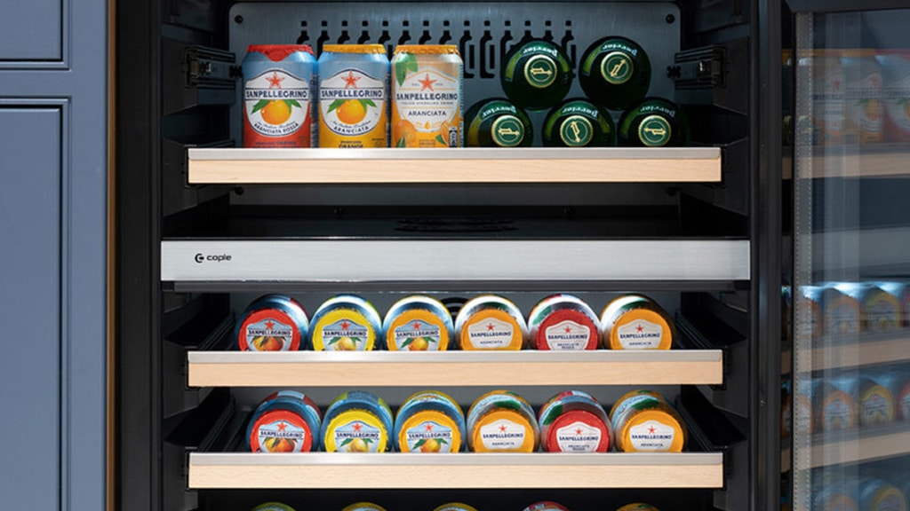Telescopic Shelves - Caple Sense Premium Integrated Wine Cabinet - WI6160