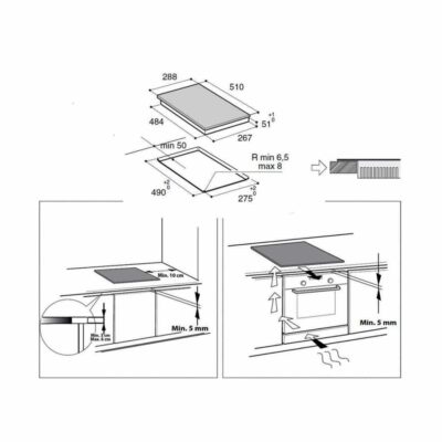 Whirlpool-Domino-Induction-Hob-ACM-712-IX-Technical-Drawing