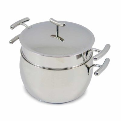 Silampos yumi low tutti pasta pot and sieve-0201100