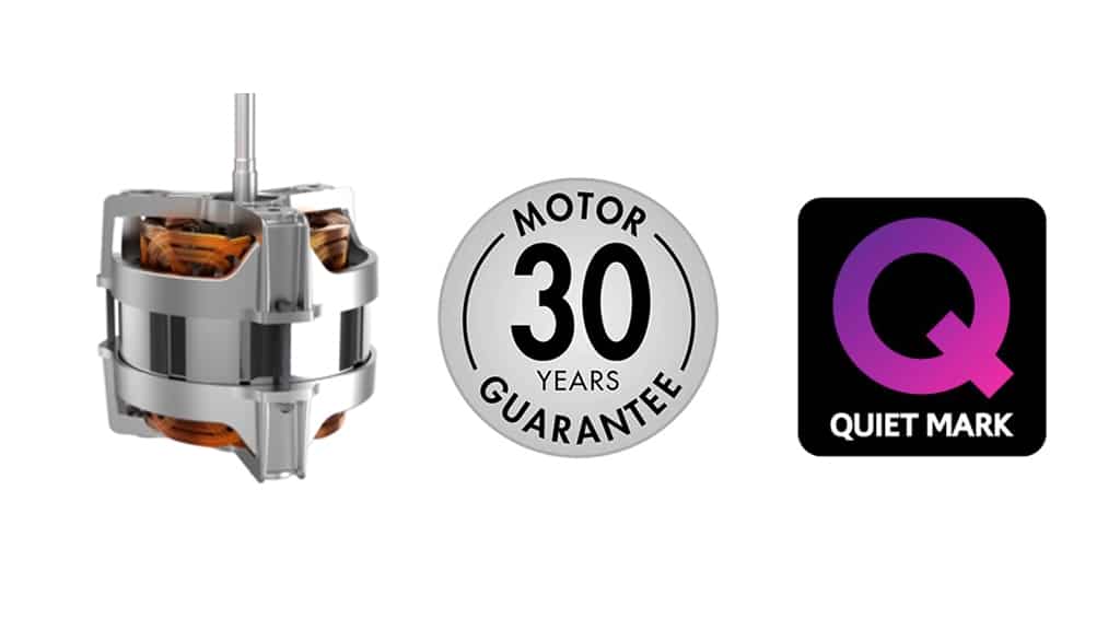 Magimix 30 Year Motor Guarantee Quiet Mark Award