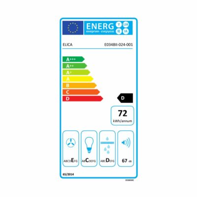 Energy Label - Elica Tonda Wall Mounted Hood 2938000C