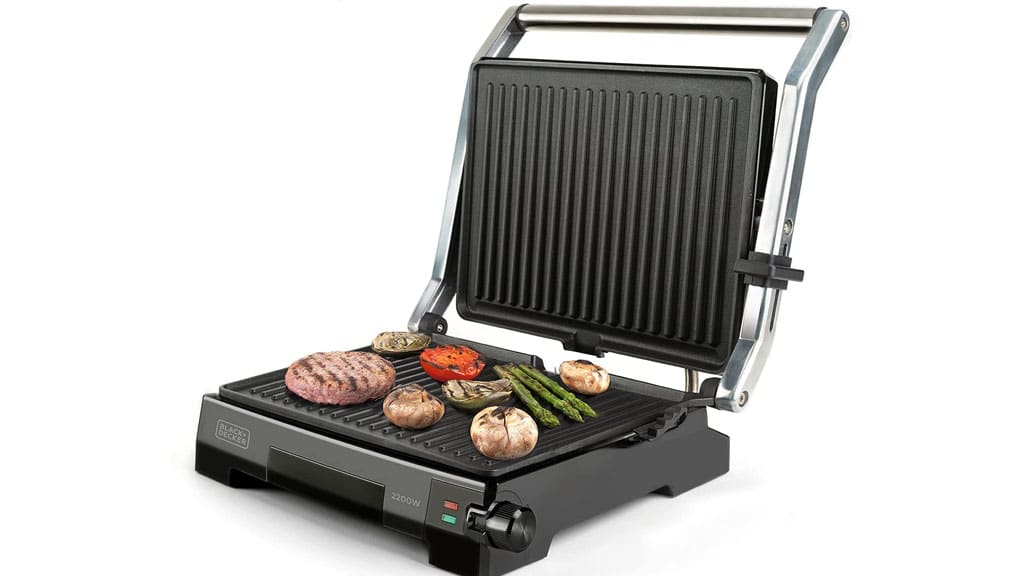 Grill Sanduicheira Elétrico Black & Decker G2 com Alças Antitérmicas 700W