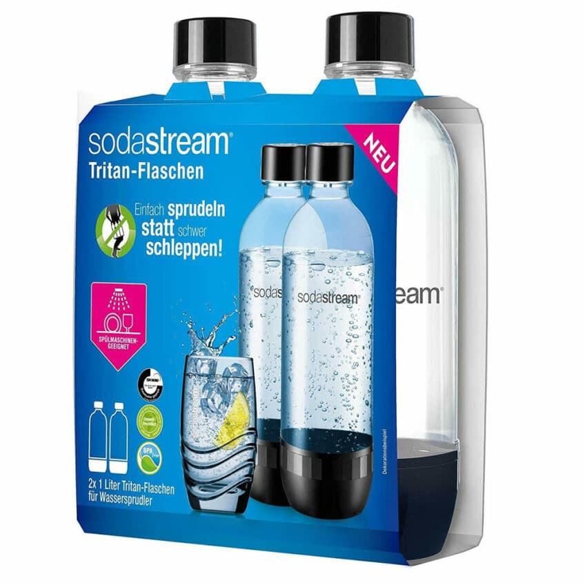 SodaStream Sodastream - Carbonating Bottles | Store Even More Fizzy Drink Favorites In Your Fridge | Dishwasher Safe | Slim Design: Fits In Most Car Cup Holders | 34 Fl Oz - 8