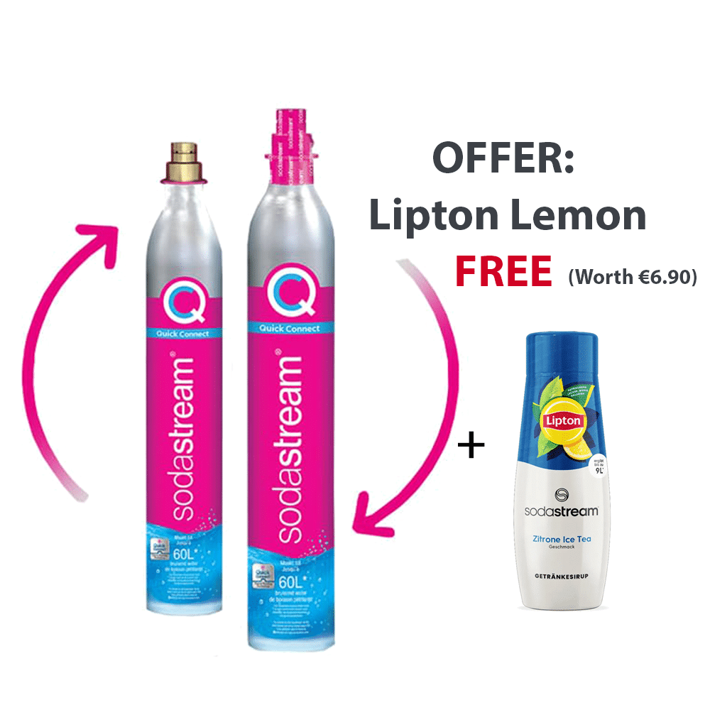 Sodastream CO2 Cylinder Part Exchange - Offer Pink