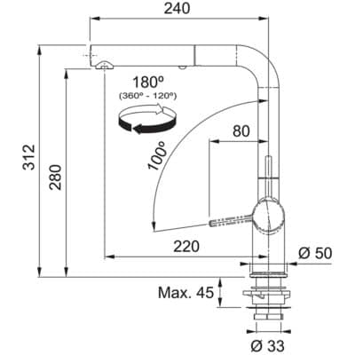 Franke Active Twist Kitchen Tap 115.0669.769 -d