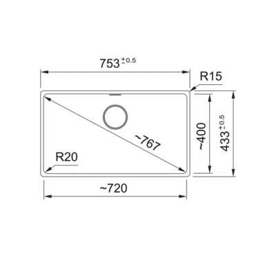 Franke Maris MRG 110-72 Black Matt Kitchen Sink 125.0686.637 b