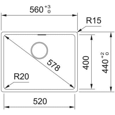 Franke Maris MRG 610-52 Kitchen Sink 114.0661.658 -b