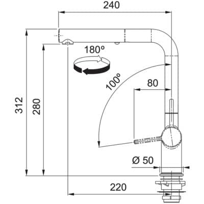 Franke Pull-Out Kitchen Tap 115.0653.382 -c