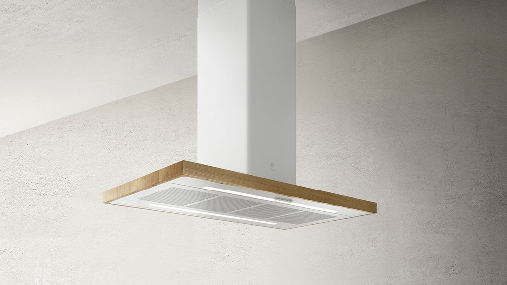 Elica Bio Island Hood WH A 90 Rovere PRF0147266 -J