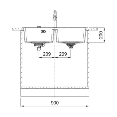 Franke Maris MRG620-39 Kitchen Sink 114.0666.366 - Technical Drawings