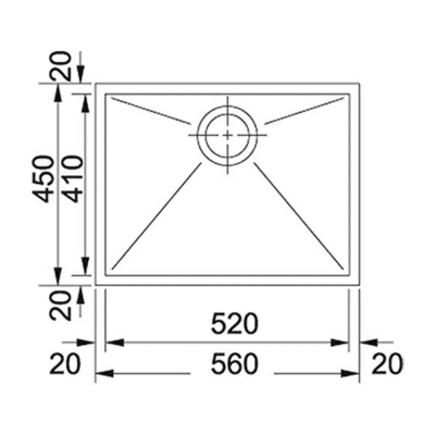 Franke Planar 0 PPX 110-52 Kitchen Sink 122.0203.471 a