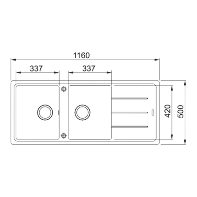 Franke Boston BFG 620-34-34 Kitchen Sink 114.0661.716