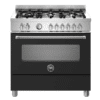 Bertazzoni Master Series Free-Standing Gas Cooker with Electric Oven MAS96L1ENET Available from Crosscraft Malta