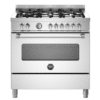 Bertazzoni Master Series Free-Standing Gas Cooker with Electric Oven MAS96L1EXT - Available from Crosscraft Malta