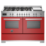 Bertazzoni Professional Series Free-Standing Gas Cooker with Electric Oven PRO126G2EROT2