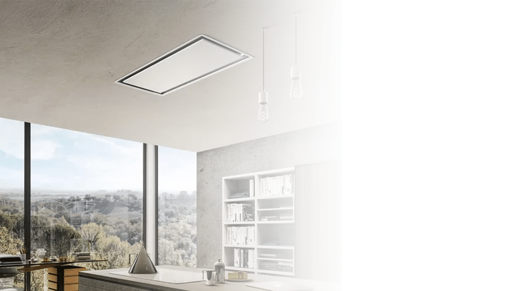 Elica Illusion H30 PAINT A 100 Ceiling Kitchen Hood (Duct Out) -e