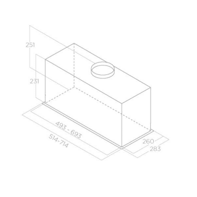 Elica Fold Built In Kitchen Hood PRF0181961 C