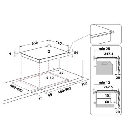 Whirlpool WF S4665 CPBF Induction Hob c