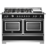 Bertazzoni Heritage Series Free-Standing Gas Cooker with Electric Double Oven HER126G2ENET2