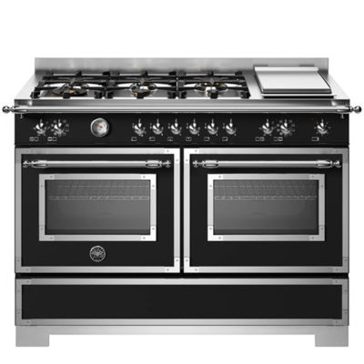 Bertazzoni Heritage Series Free-Standing Gas Cooker with Electric Double Oven HER126G2ENET2