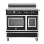 Bertazzoni Heritage Series Free-Standing Induction Cooker with Electric Double Oven HER95I2ENET c