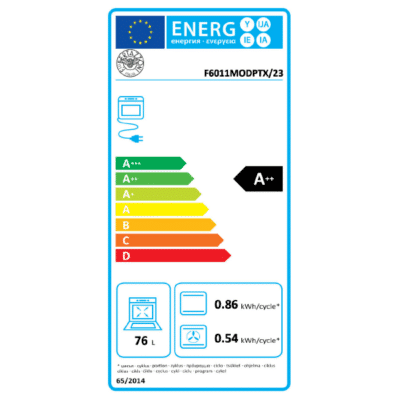 Bertazzoni-Master Series-Built-In-Electric-Oven-Energy Label