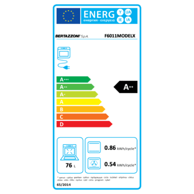 Bertazzoni Master Series Built In Electric Oven LCD 60CM a- energy label