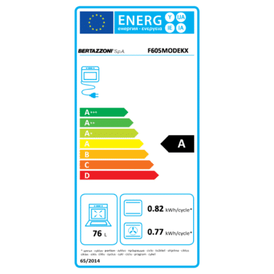 Bertazzoni-Modern Series-Built-In-Electric-Oven-F605MODEKX energy label