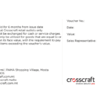 Crosscraft Malta Gift Vocuhers From Back A