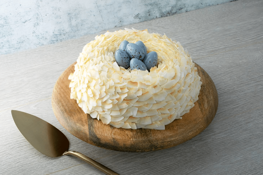 Easter Nest Cake prepared using kenwood kitchen machine a