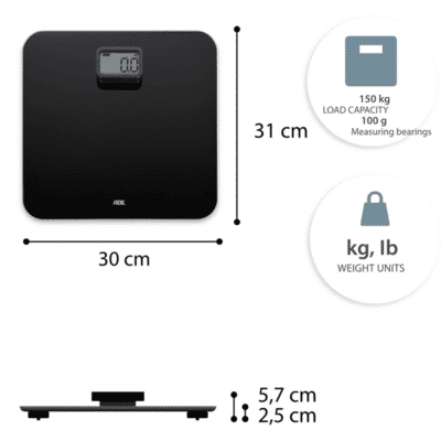 ADE Mira Digital Bathroom Scale BE2201 b