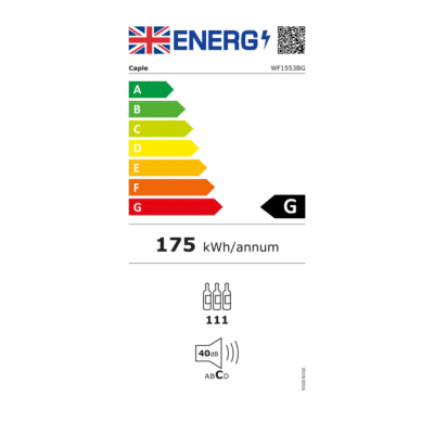 Caple Sense Wine Cooler WF1553BG - Energy Label