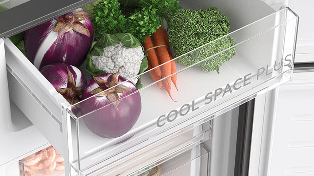 Hoover H-Fridge 500 Lite Fridge Freezer HOCE3T618EW d