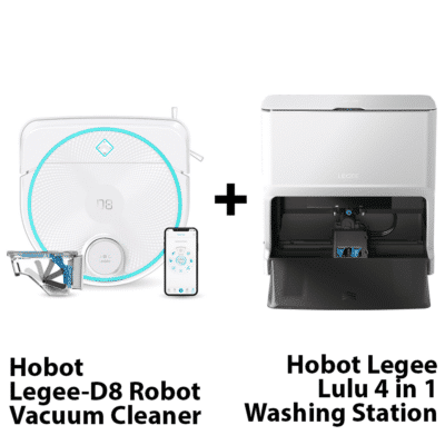 Hobot Legee Robot Vacuum Cleaner and Washing Station Bundle