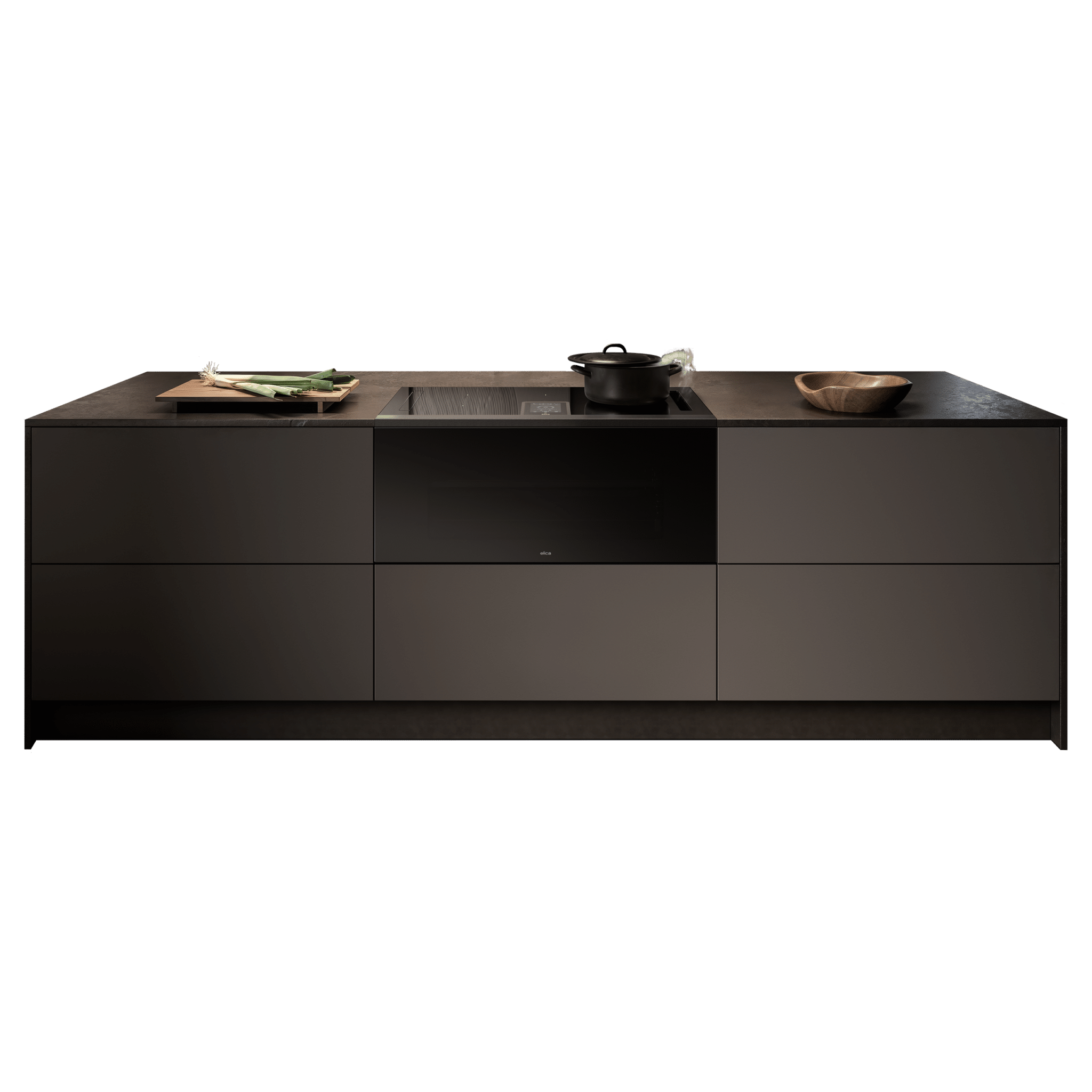 Elica LHOV hob with built-in extractor and oven available in Malta