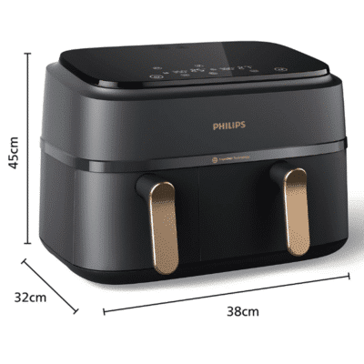 Philips Series 3000 Dual Air Fryer NA352 00 b