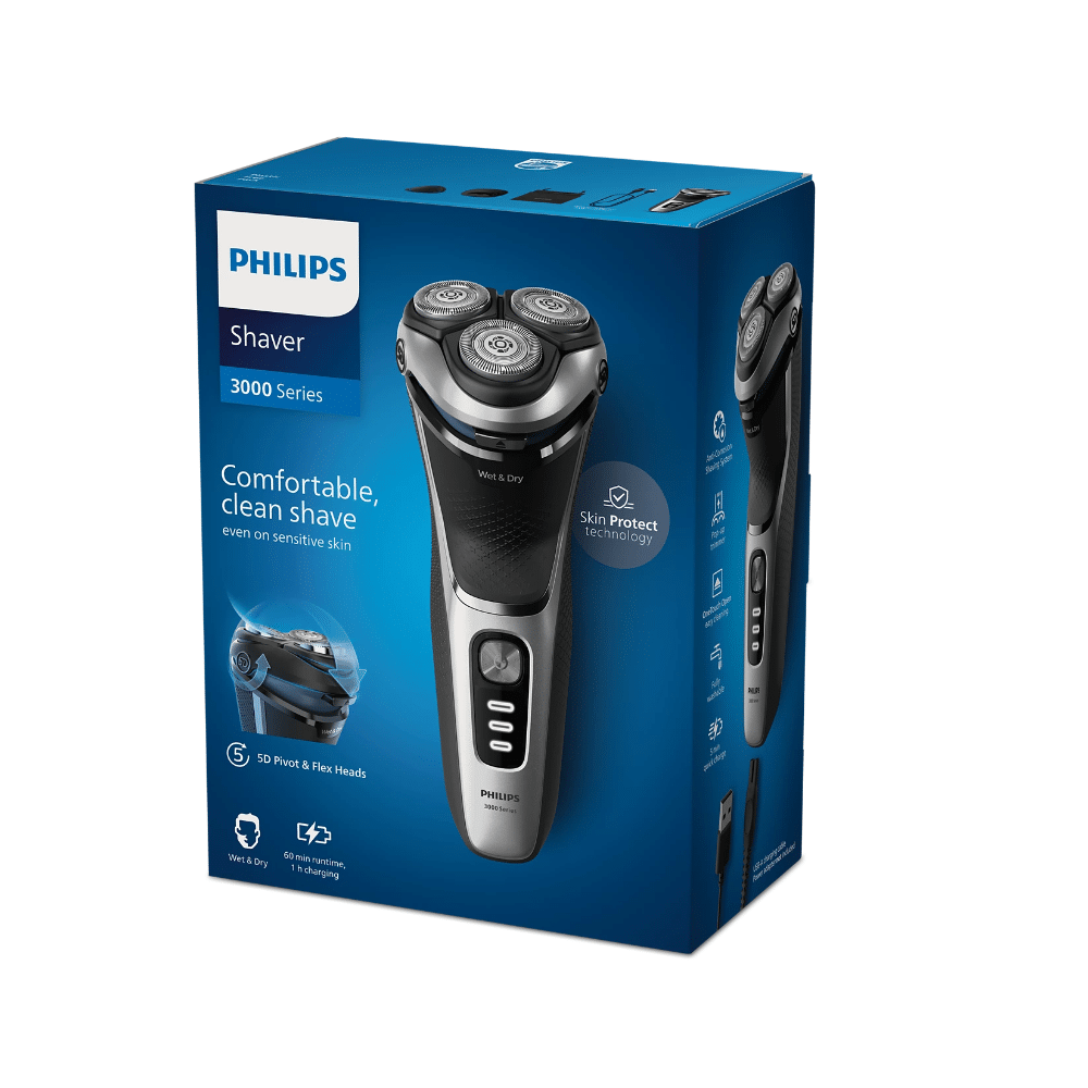 Philips Wet & Dry Electric Shaver Series 3000 - Crosscraft