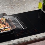 Electrolux Bridge Series 800 Induction Hob with Built In Extractor KCC84453CK n