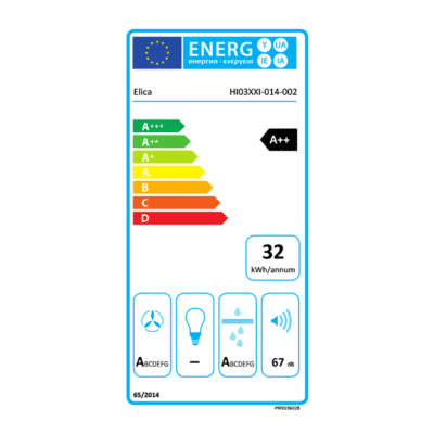 Elica NikolaTesla Switch Aspiration Hob PRF0196328 - Energy Label