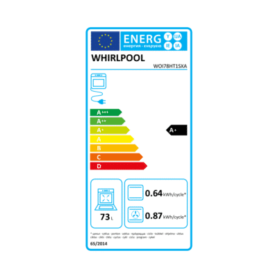 Whirlpool WOI78HT1SXA Built In Oven - Energy Label