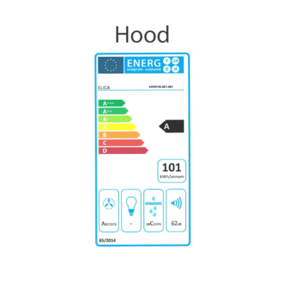 Elica LHOV All-in-One Appliance Oven Hob Hood - Hood Energy Label