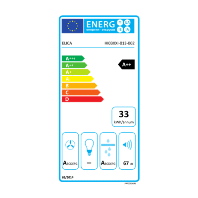 Elica NikolaTesla One Raw Aspiration Hob PRF0203698 - Energy Label
