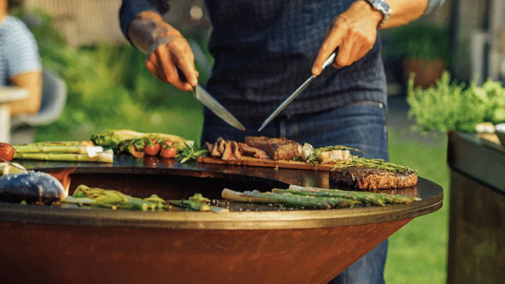 OFYR Classic Storage Corten 100 Planca Fire Plate Grill Malta c