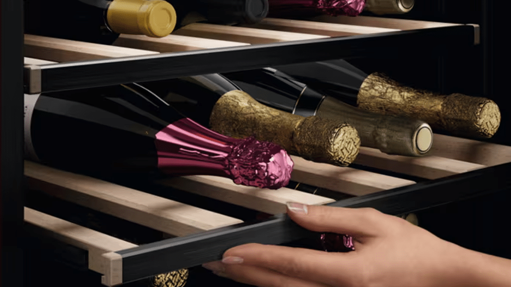 AEG Perfect Shelving Series 8000 Built In Wine Cooler NKW8P21KAB d